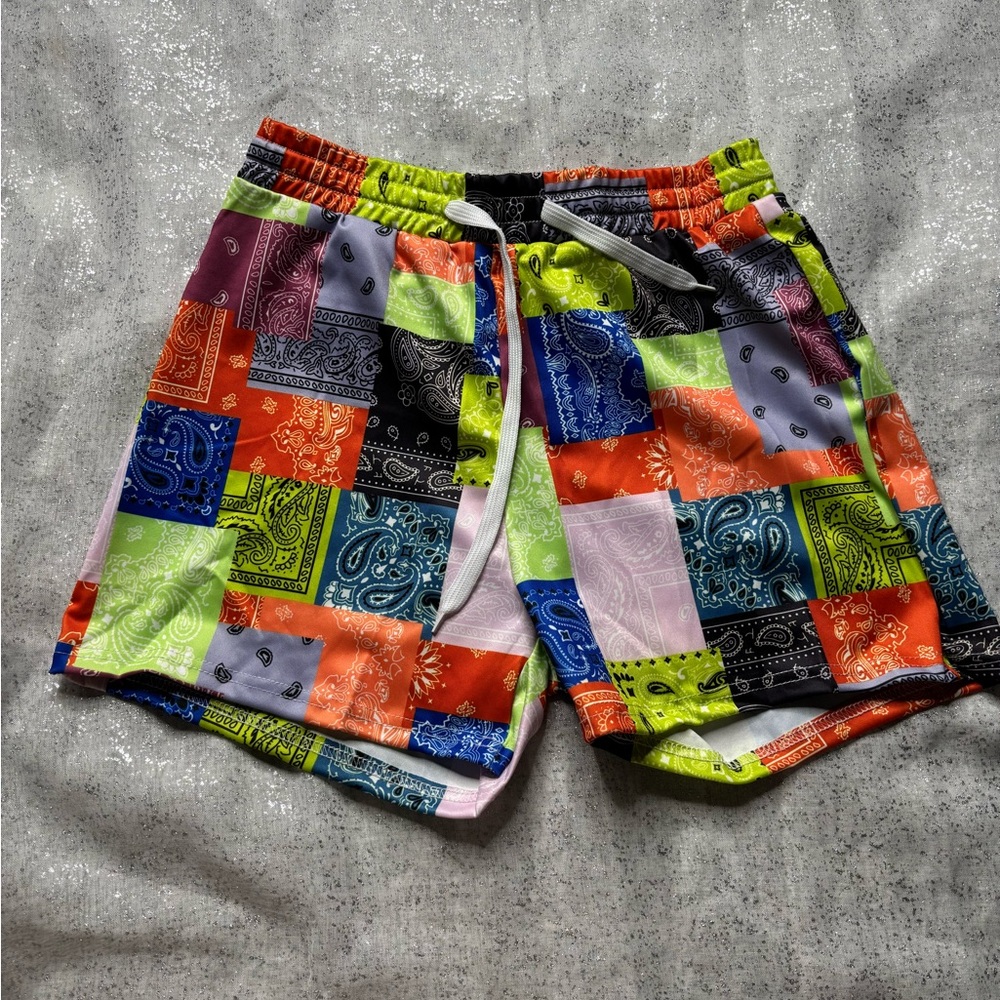 Colorful Patchwork Shorts